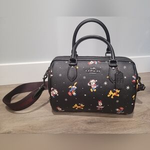 Coach X Disney Christmas Characters Rowan Satchel Crossbody/Handbag